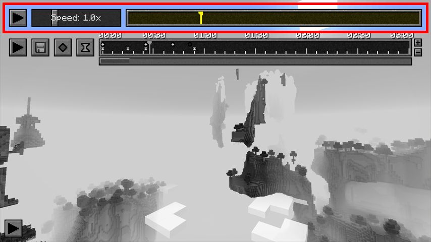 Minecraft mod GUI with speed control