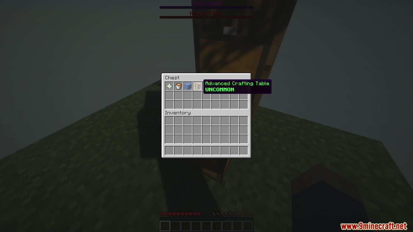Advanced Crafting Table in chest GUI