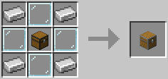 Crafting recipe for a locked chest