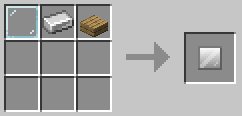 Crafting recipe for a small glass pane