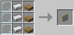 Crafting recipe for a metal grate