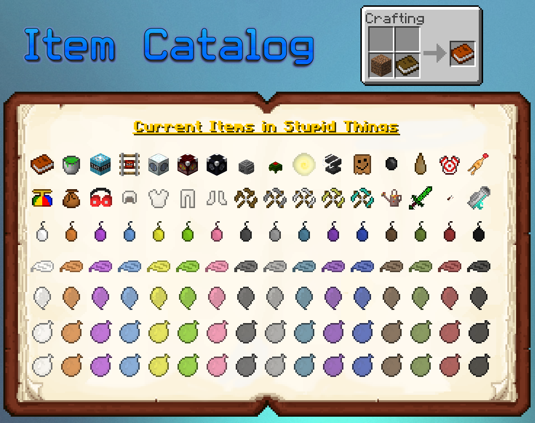 Item Catalog GUI with many modded items