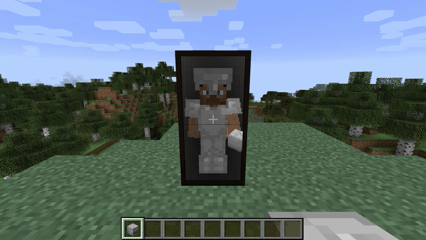 Player character in full diamond armor
