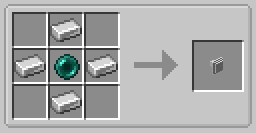 Crafting recipe for a teleportation scroll