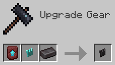 Upgrade Gear GUI with hammer and items