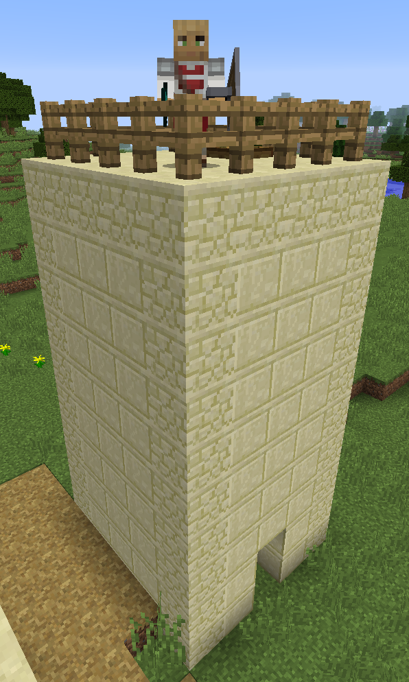 Desert tower with player on top