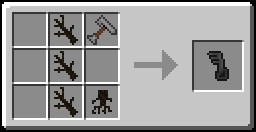 Crafting recipe for a black key
