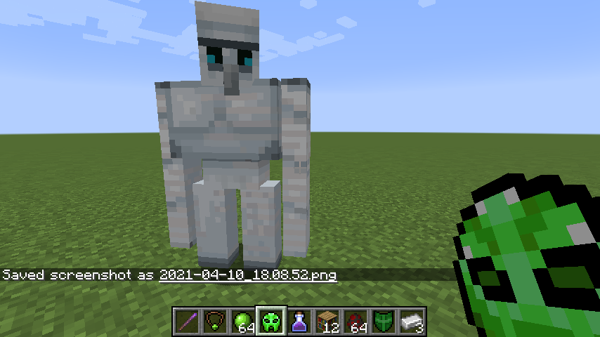 Iron Golem in a flat world